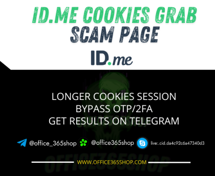 id.me cookies grab scam page